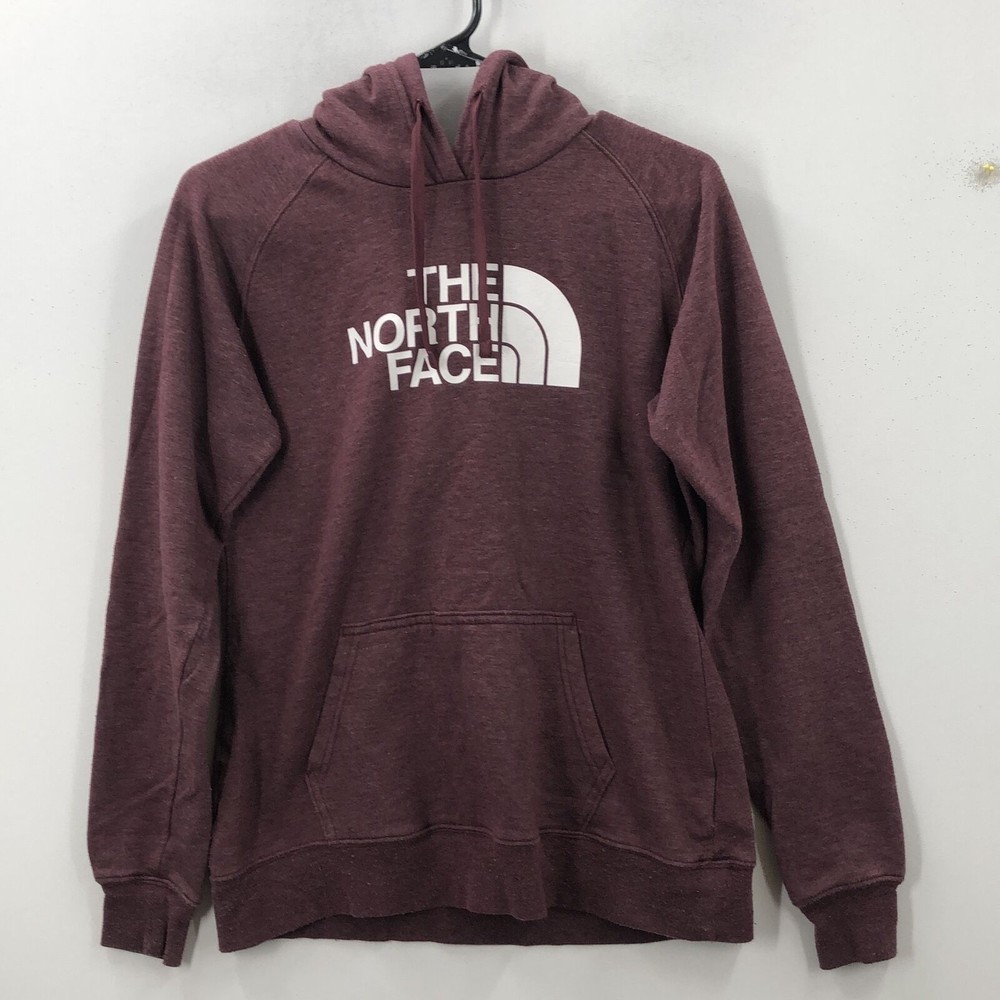 The North Face Womens Purple Drawstring Long Sleeve Pullover Hoodie Size Small